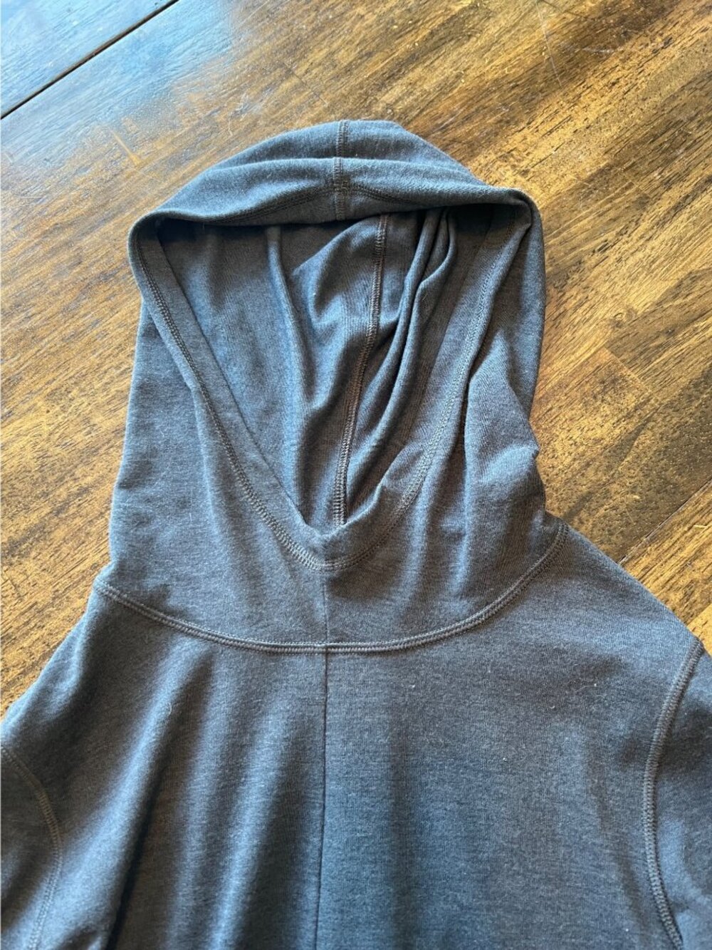 The North Face Grey Long Sleeve Hooded Mini Dress Small Activewear Athleisure - Picture 5 of 8